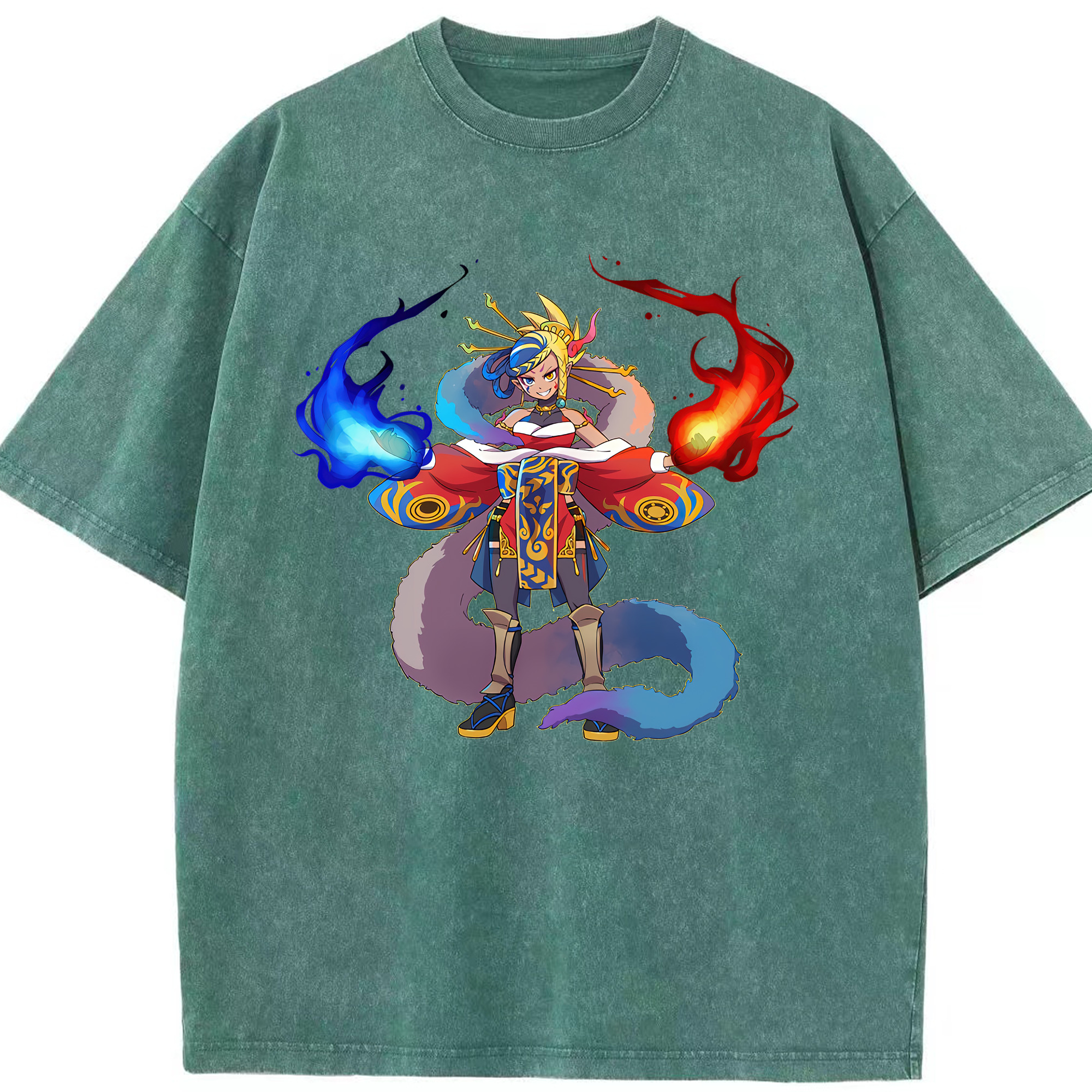 （画像用） 妖怪ウォッチ Yo-kai Watch 綿100% ヴィンテージ風 半袖Tシャツ（フロントプリント）